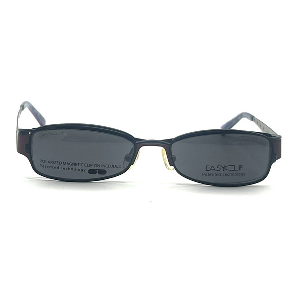 EASYCLIP P6039 RED/PURPLE EYEGLASSES SUNGLASSES FRAMES 49-17-135
